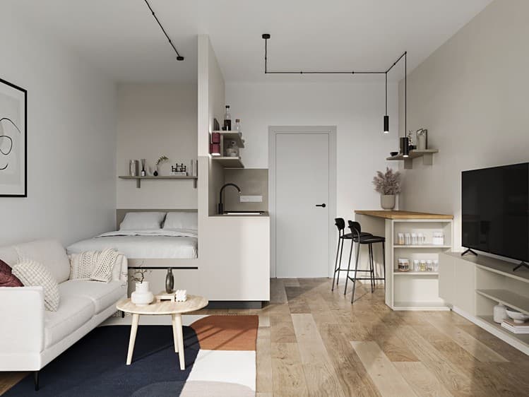 Pronájem bytu 1+kk 29 m²