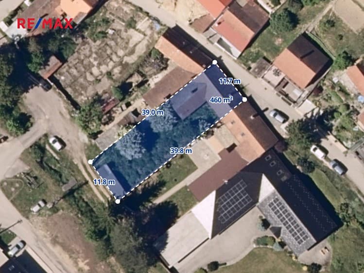 Prodej stavebního pozemku 460 m²