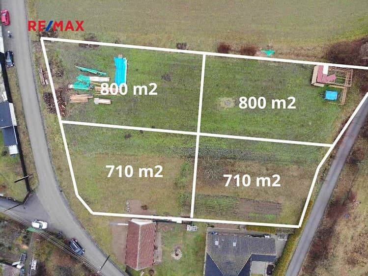 Prodej stavebního pozemku 710 m²