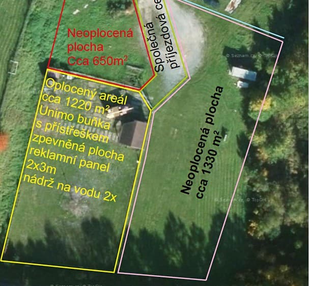 Pronájem komerčního pozemku 650 m²