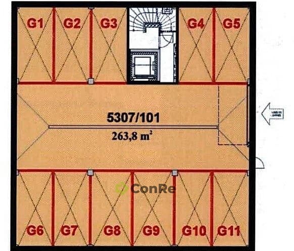 Prodej garážového stání 13 m²
