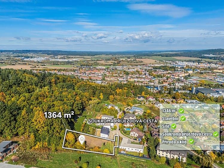 Prodej stavebního pozemku 1 364 m²