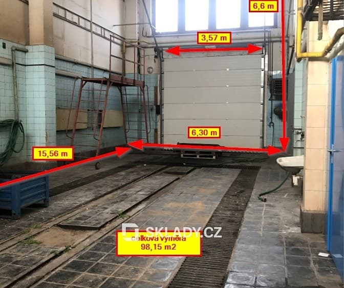 Pronájem skladového prostoru 150 m²
