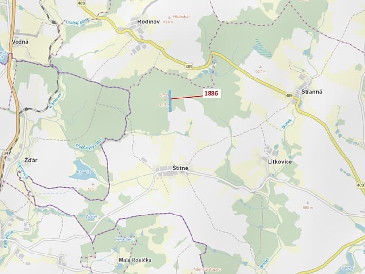 Dražba lesa 19 314 m²