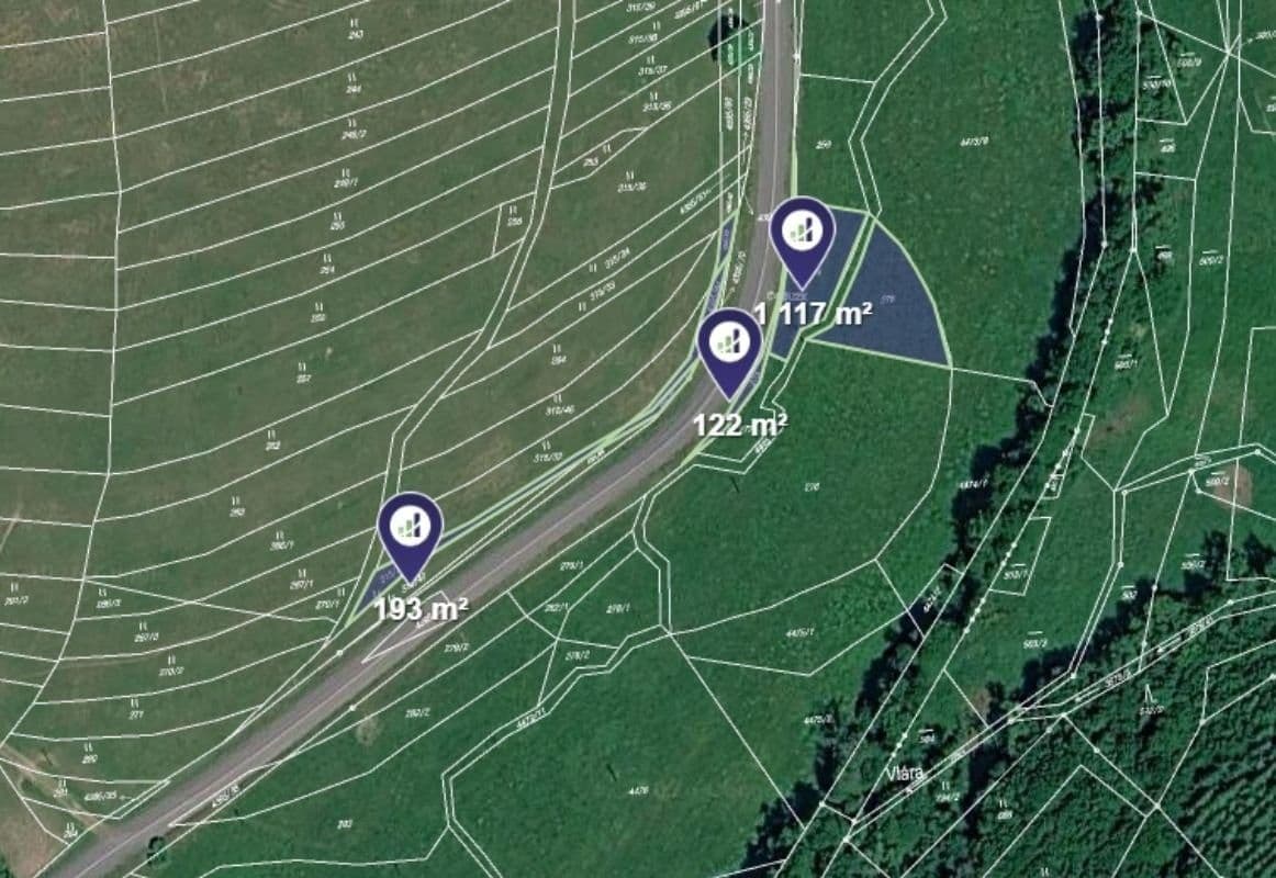 Prodej pozemku 847 m²