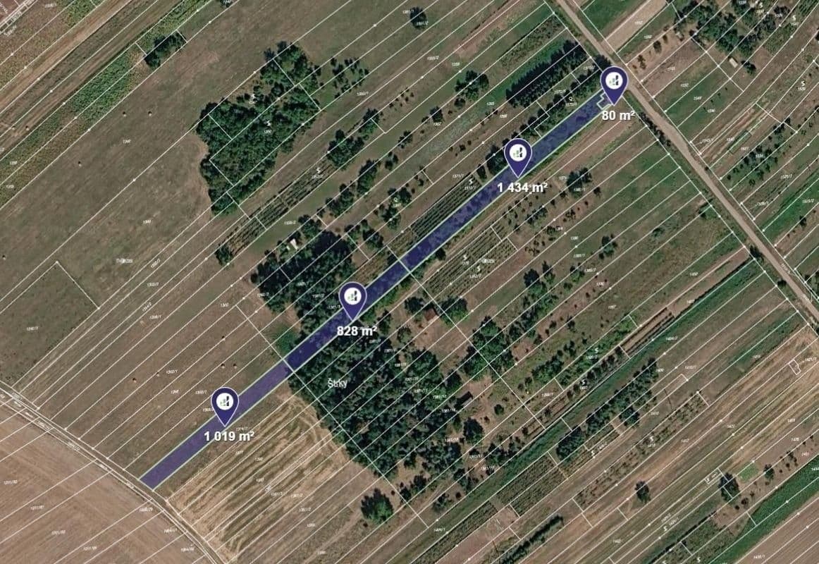 Prodej pozemku 1681 m²