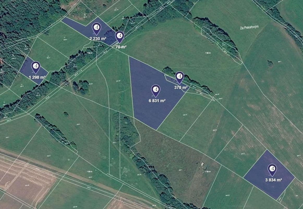 Prodej pozemku 1639 m²
