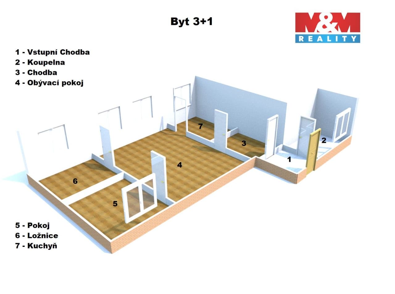 Prodej bytu 3+1 109 m²