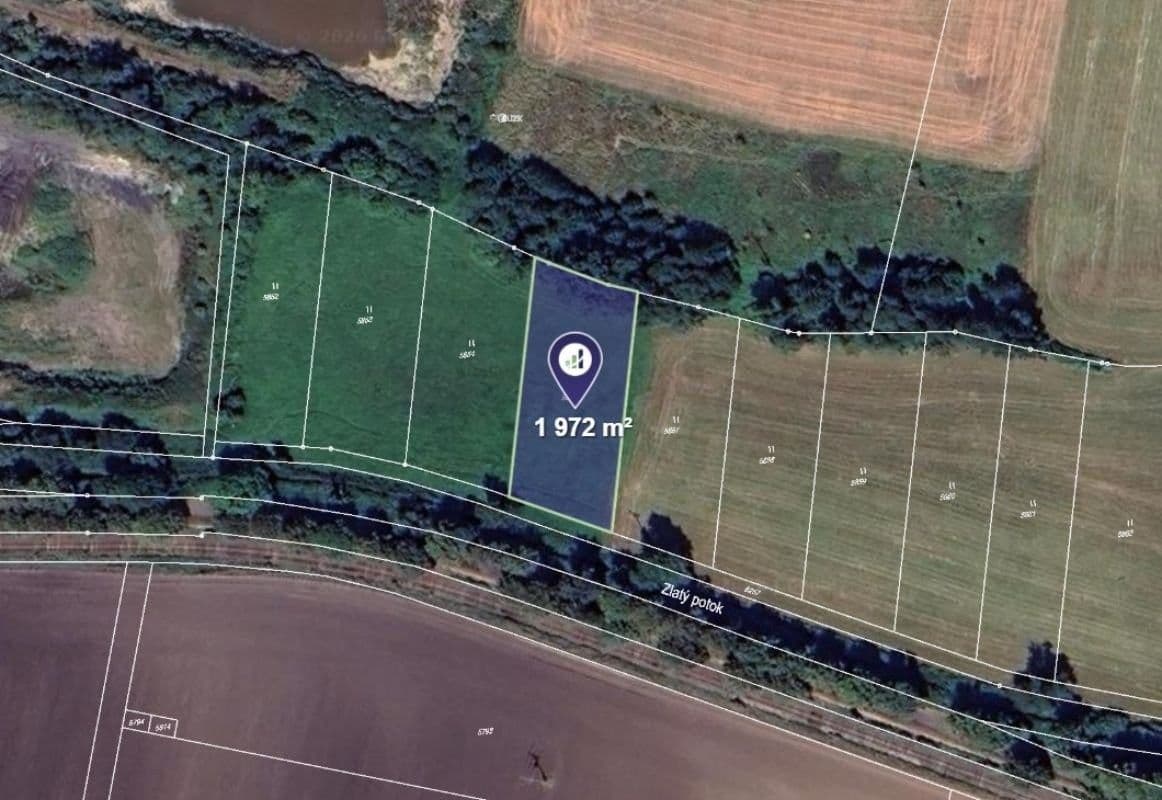 Prodej pozemku 1972 m²