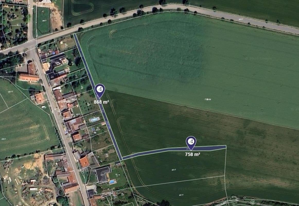 Prodej pozemku 1626 m²