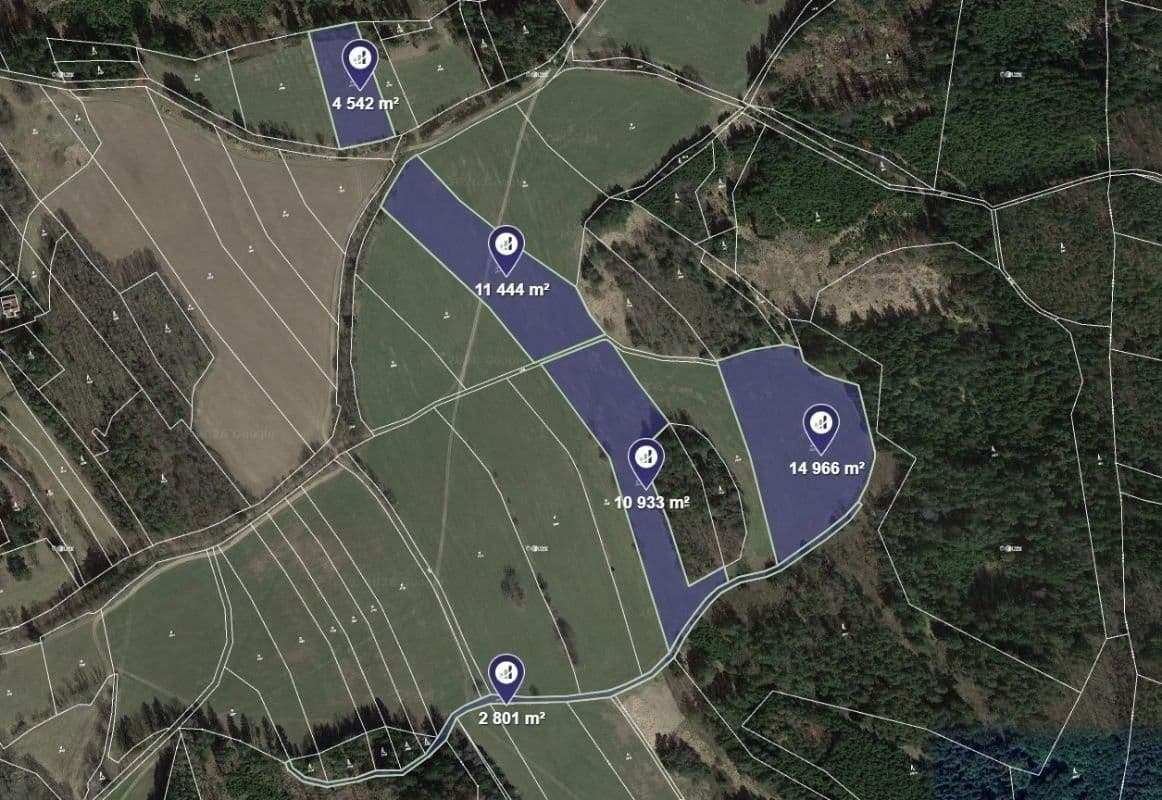 Prodej pozemku 44686 m²