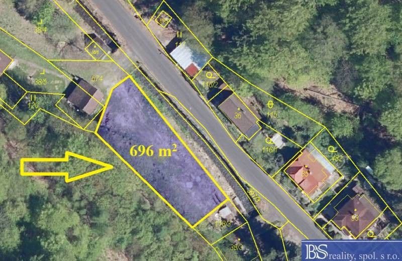 Prodej pozemku 696 m²