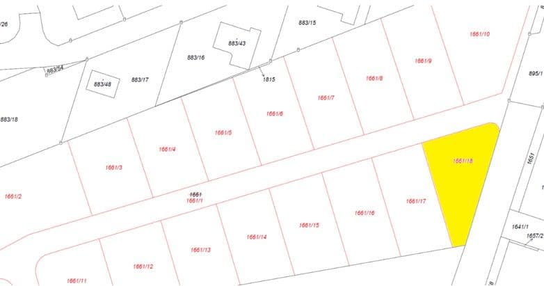 Prodej pozemku 643 m²