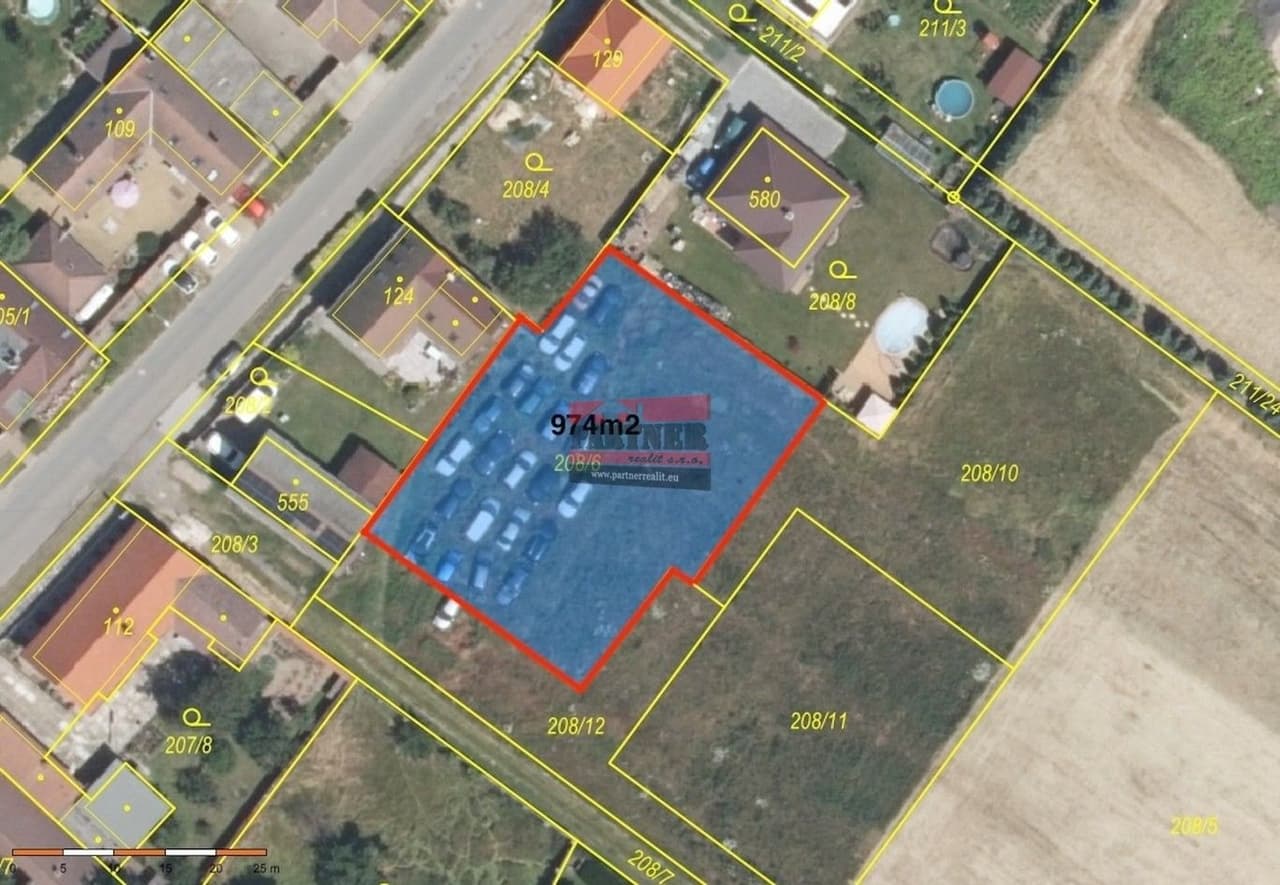 Prodej pozemku 974 m²