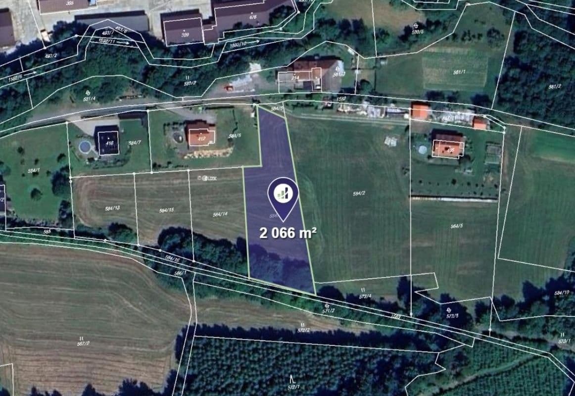 Prodej pozemku 2066 m²