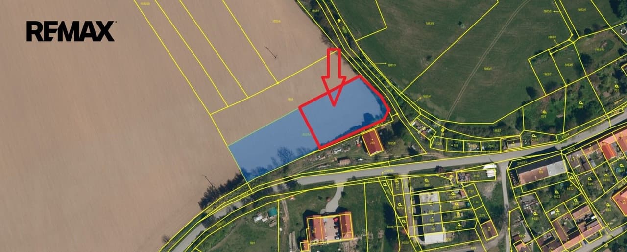 Prodej pozemku 1845 m²