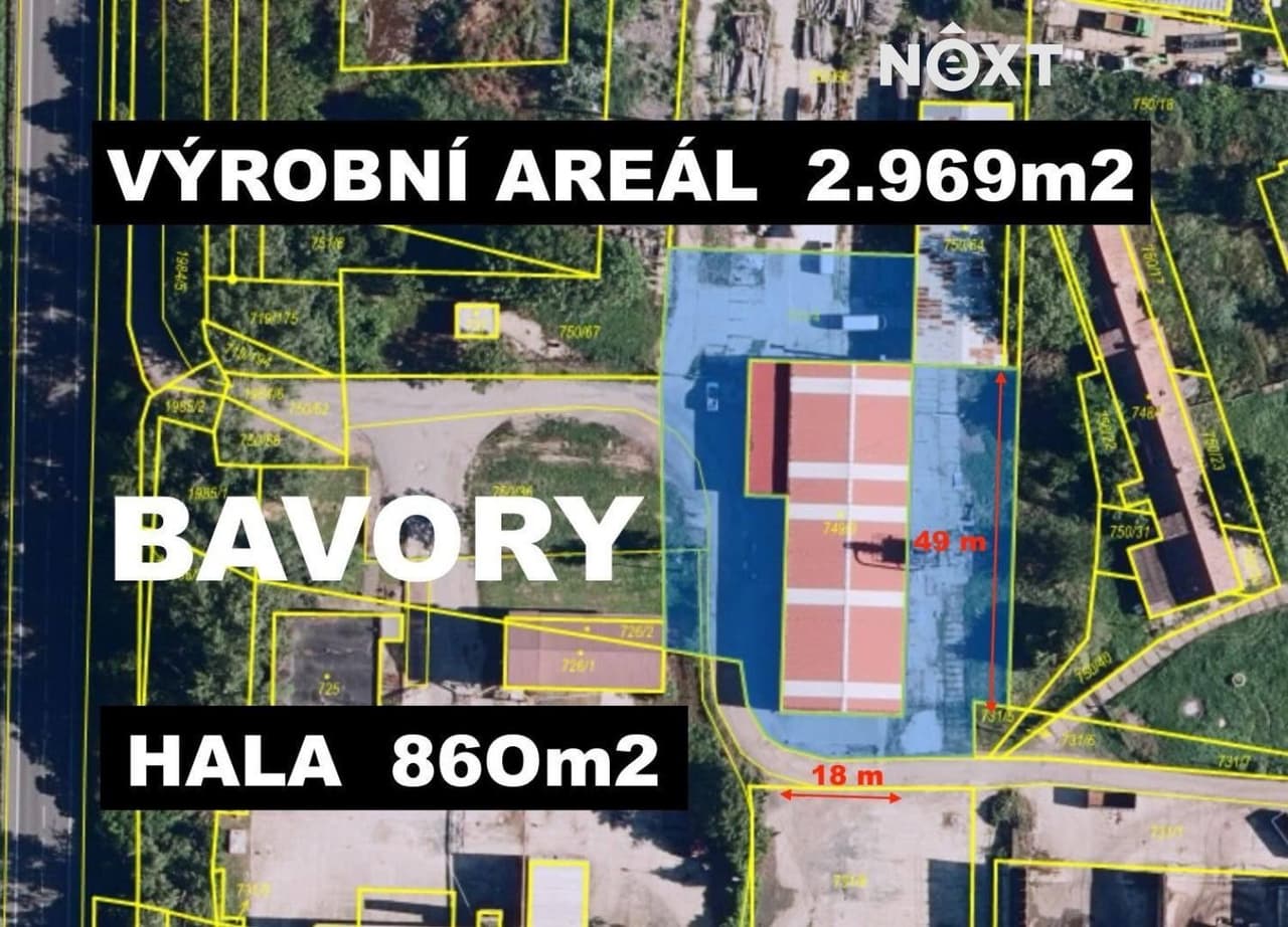 Prodej komerčního prostoru 860 m²