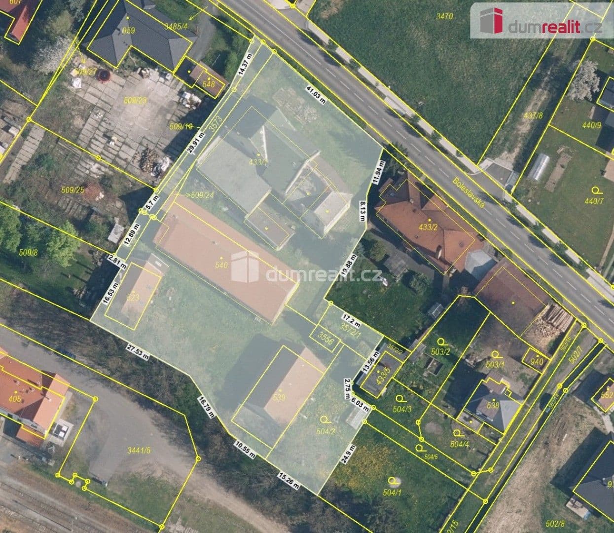 Prodej pozemku 4412 m²