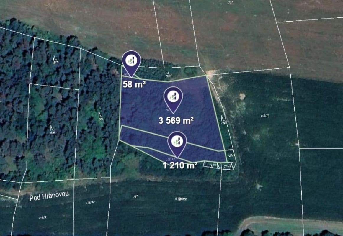Prodej pozemku 4837 m²