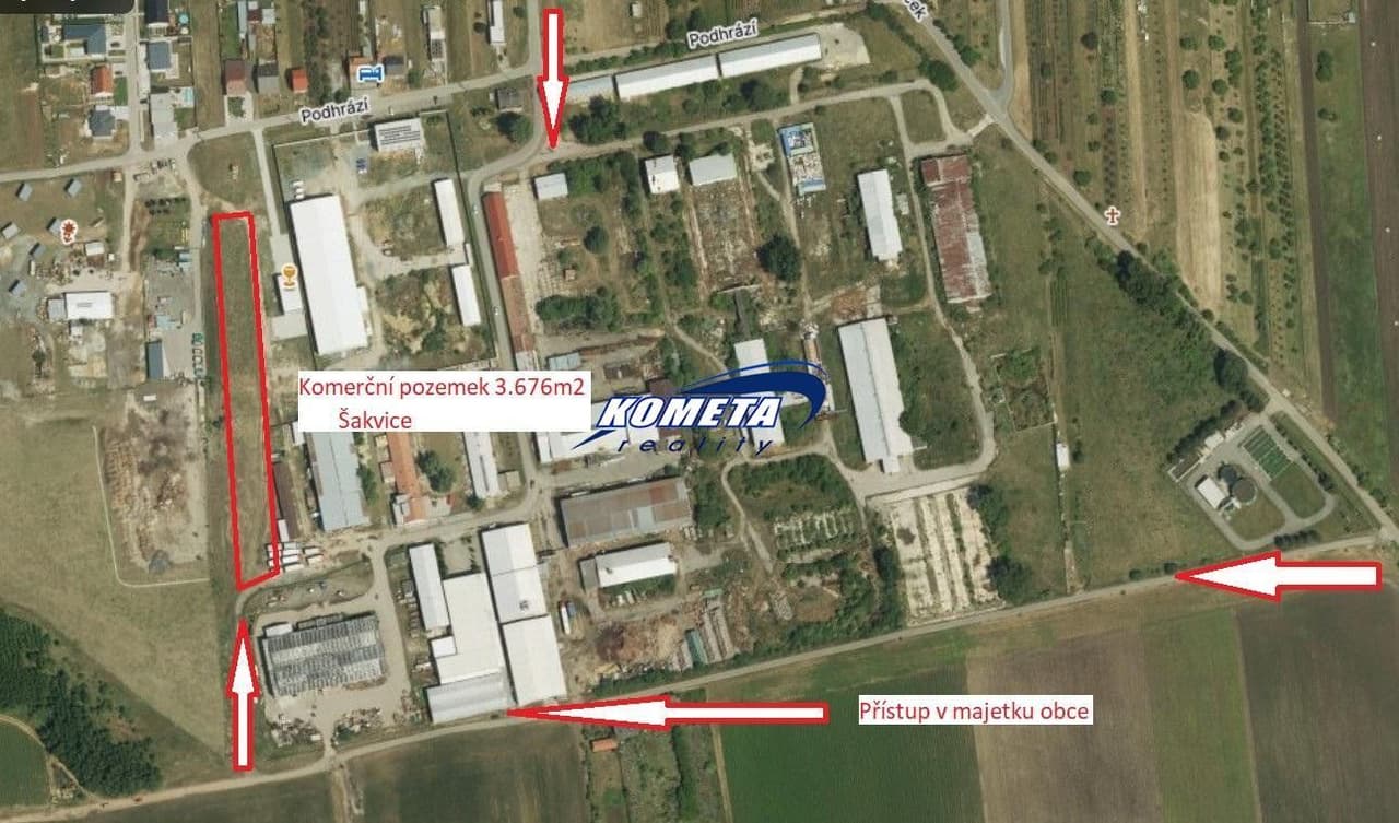 Prodej pozemku 3676 m²