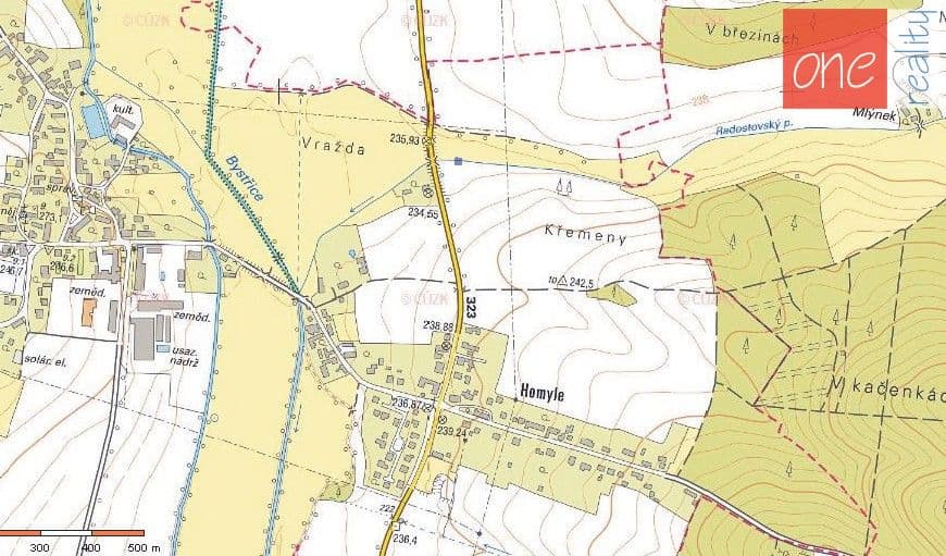 Pronájem pozemku 1000 m²