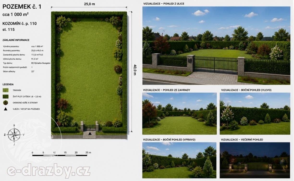 Prodej pozemku 1000 m²